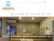 Tablet Screenshot of hotelumberto.com.br